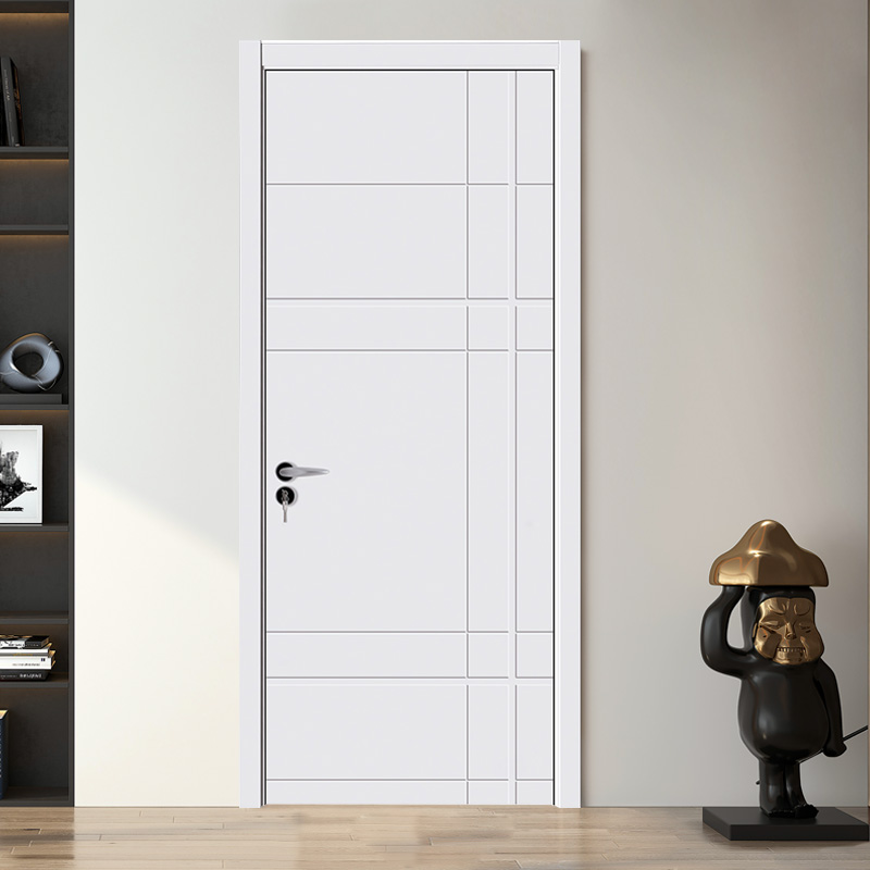 GJ-S536 Porte en bois mdf laqué blanc PU-peinture