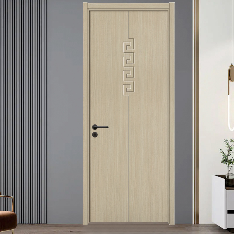 GA20-32 porte intérieure en bois de PVC de style chinois en bois d'érable clair