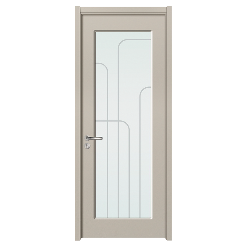 GA20-58B Porte en bois en verre PVC intérieur gris clair